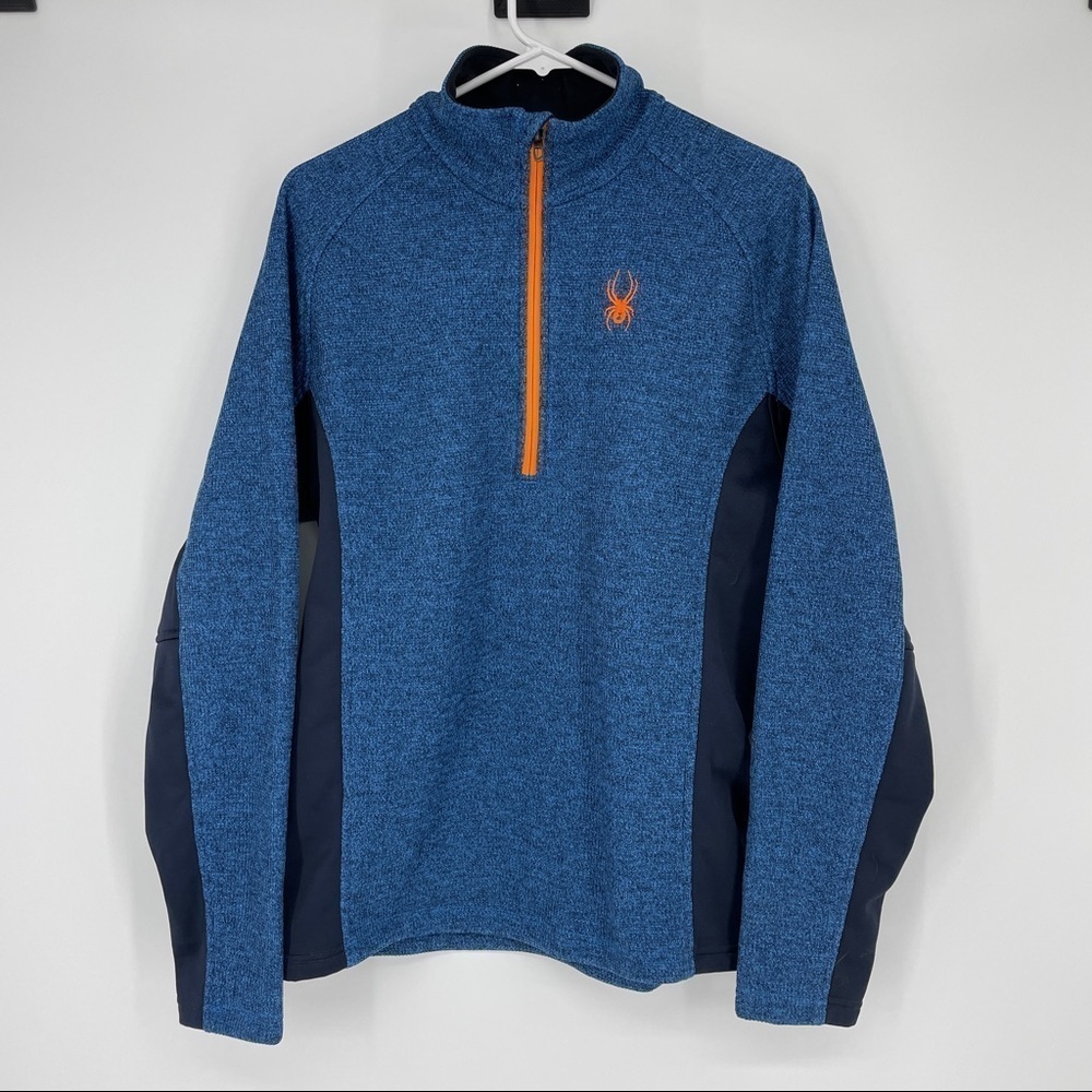 Spyder Outbound  1/2 Zip Activewear Core Sweater Sweatshirt Outdoor Blue